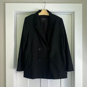 Madewell Double Breasted Black Blazer